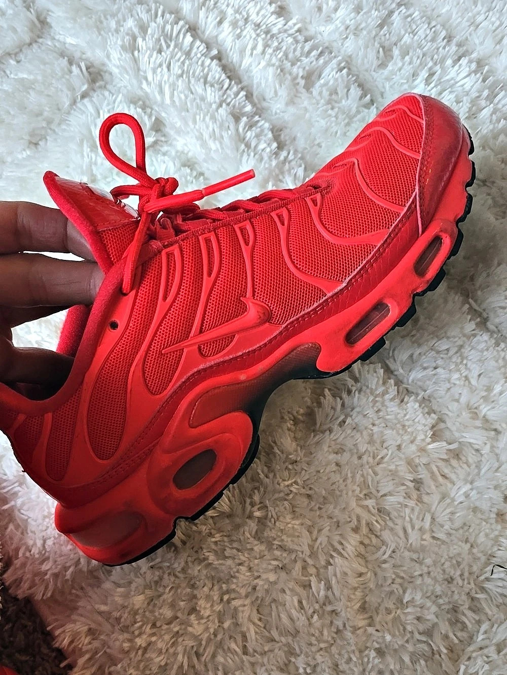 Nike Air Max Plus TN "Triple Red" Red & Black Sneakers